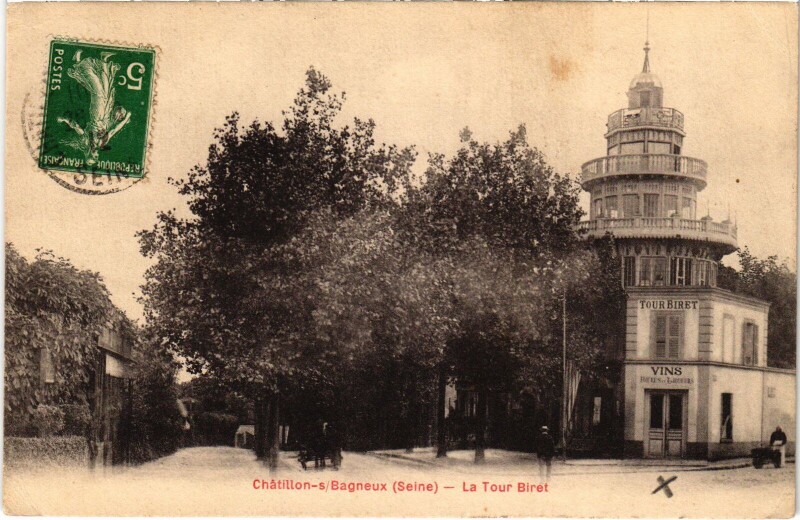 Carte postale ancienne Chatillon Tour Biret
