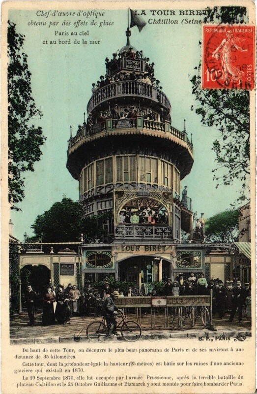 Carte postale ancienne Chatillon Tour Biret
