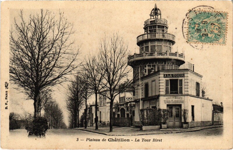 Carte postale ancienne Chatillon Tour Biret