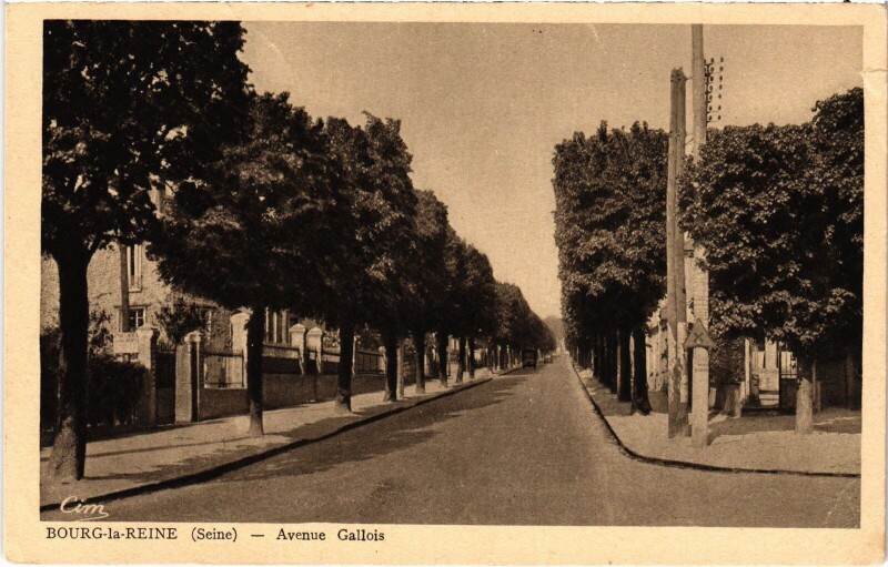 Carte postale ancienne Bourg la Reine Avenue Gallois à Bourg-la-Reine