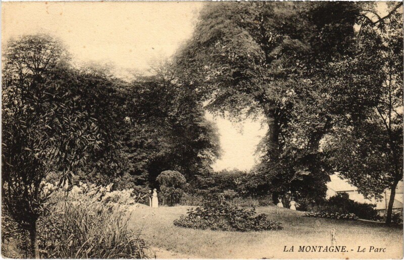 Carte postale ancienne Asnieres La Montagne, le Parc