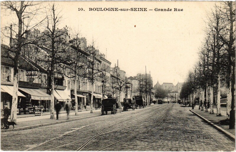 Carte postale ancienne Boulogne Grande Rue
