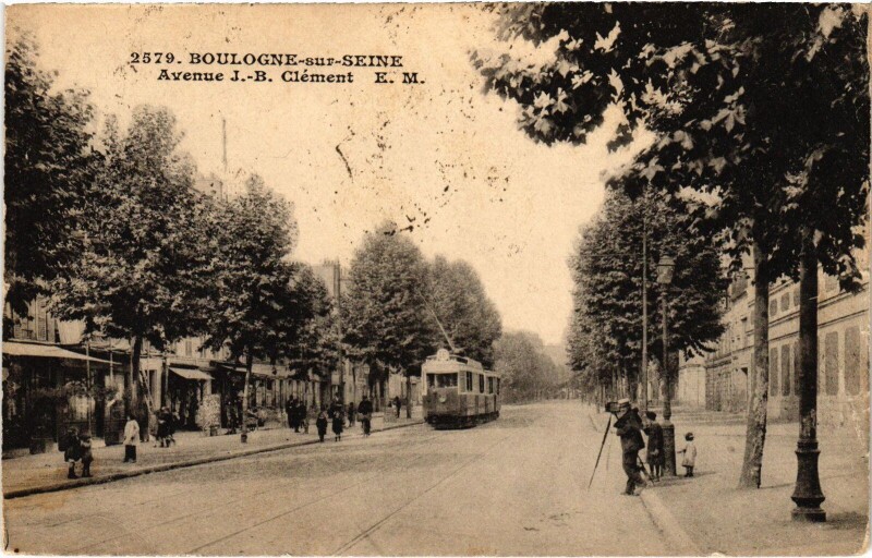 Carte postale ancienne Boulogne Avenue J.-B. Clement