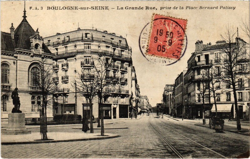 Carte postale ancienne Boulogne Grande Rue