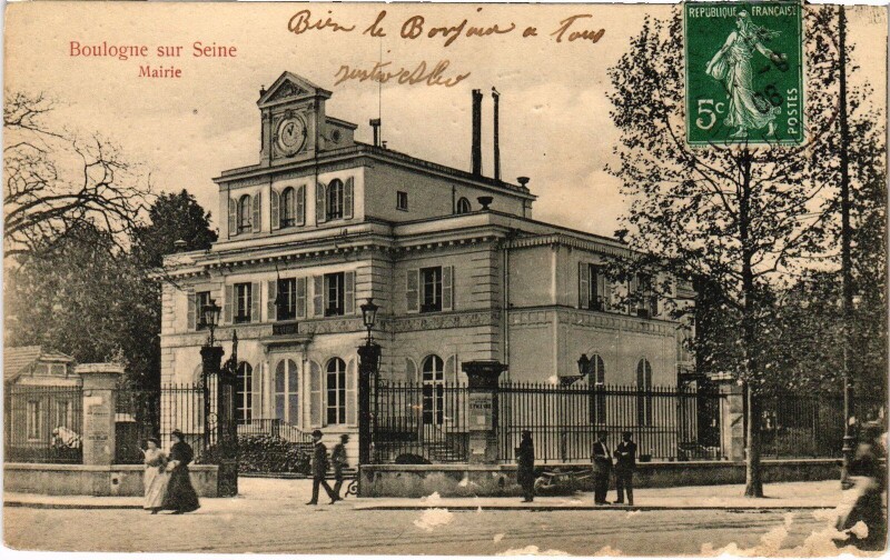 Carte postale ancienne Boulogne La Mairie