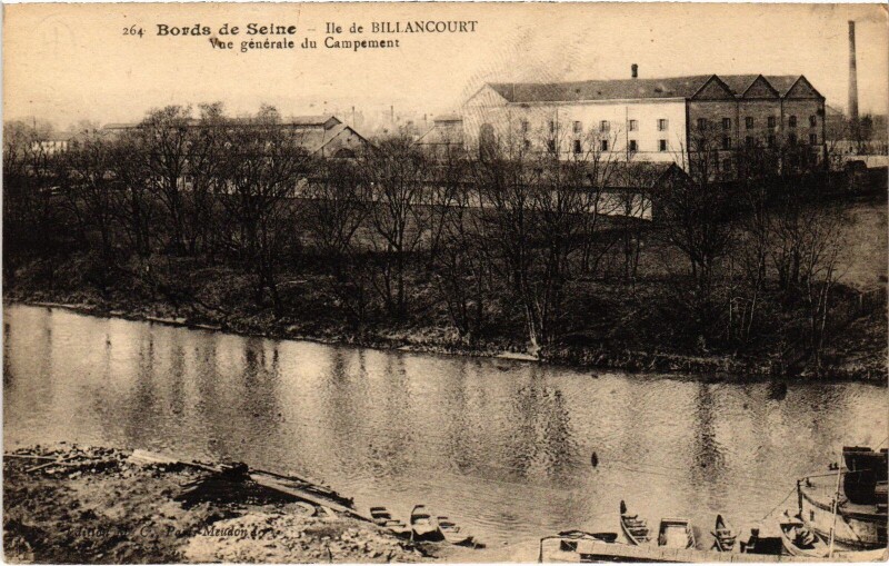 Carte postale ancienne Boulogne vue generale du Campement