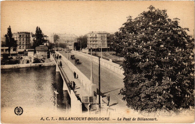 Carte postale ancienne Boulogne Pont de Billancourt