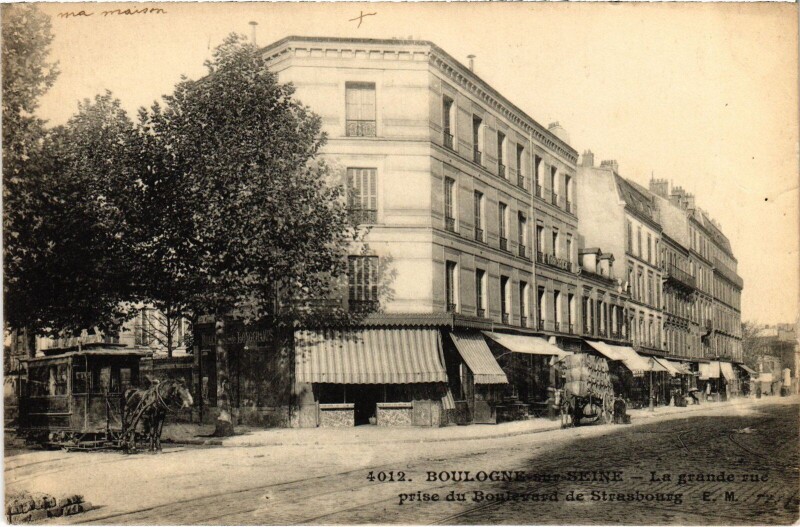Carte postale ancienne Boulogne Grande Rue