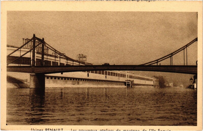 Carte postale ancienne Boulogne usines Renault