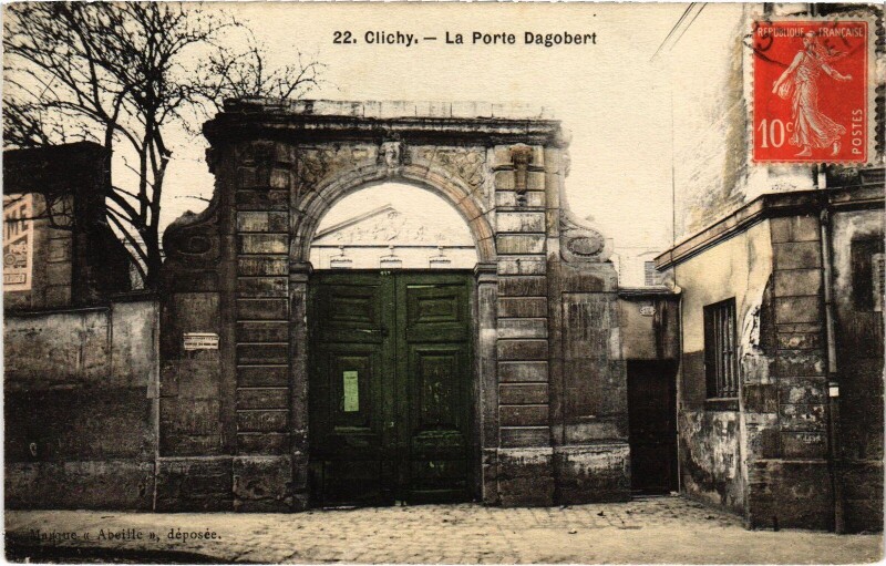 Carte postale ancienne La Porte Dagobert à Clichy