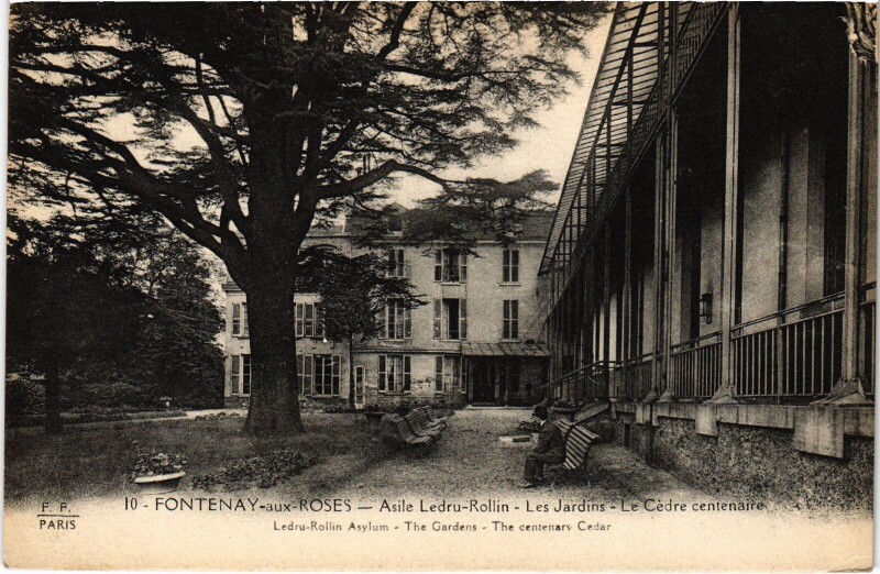 Carte postale ancienne Fontenay aux Roses Asile Ledru Rollin Les Jardins à Fontenay-aux-Roses