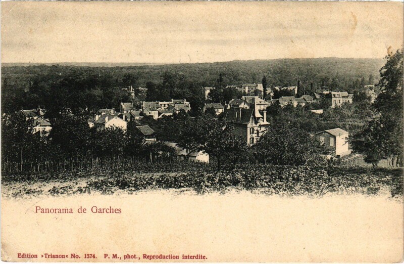 Carte postale ancienne Garches panorama à Garches