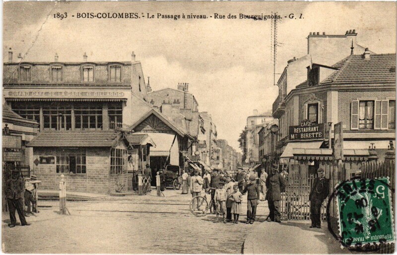 Carte postale ancienne Colombes Rue des Bourguignons à Colombes