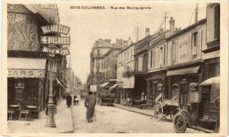 Carte postale ancienne Colombes Rue des Bourguignons à Colombes