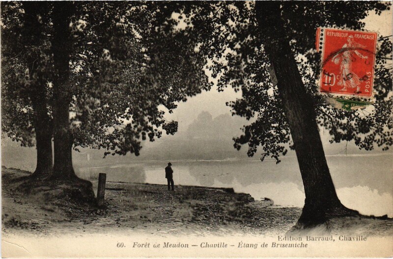 Carte postale ancienne Chaville Etang de Brisemiche à Chaville