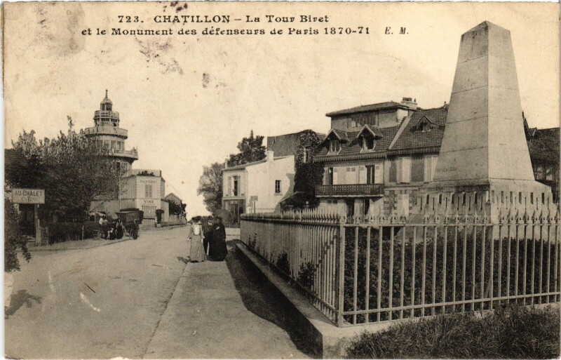 Carte postale ancienne Chatillon Tour Biret