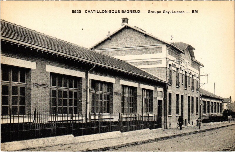 Carte postale ancienne Chatillon Groupe Gay-Lussac à Châtillon