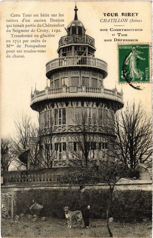 Carte postale ancienne Chatillon Tour Biret