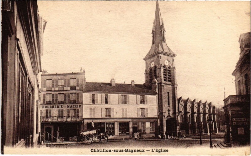 Carte postale ancienne Chatillon Eglise