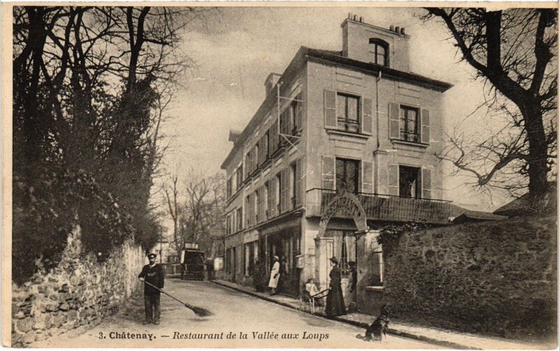Carte postale ancienne Chatenay Restaurant de la Vallee aux Loups