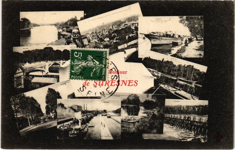 Carte postale ancienne Suresnes souvenir à Suresnes