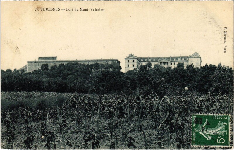 Carte postale ancienne Suresnes Fort du Mont Valerien à Suresnes