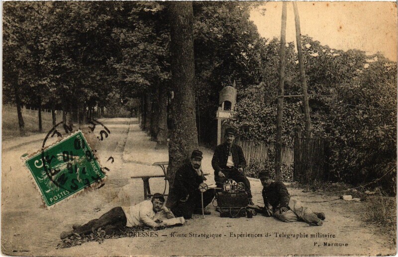 Carte postale ancienne Suresnes Route strategique à Suresnes