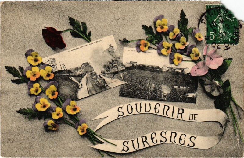 Carte postale ancienne Suresnes souvenir à Suresnes