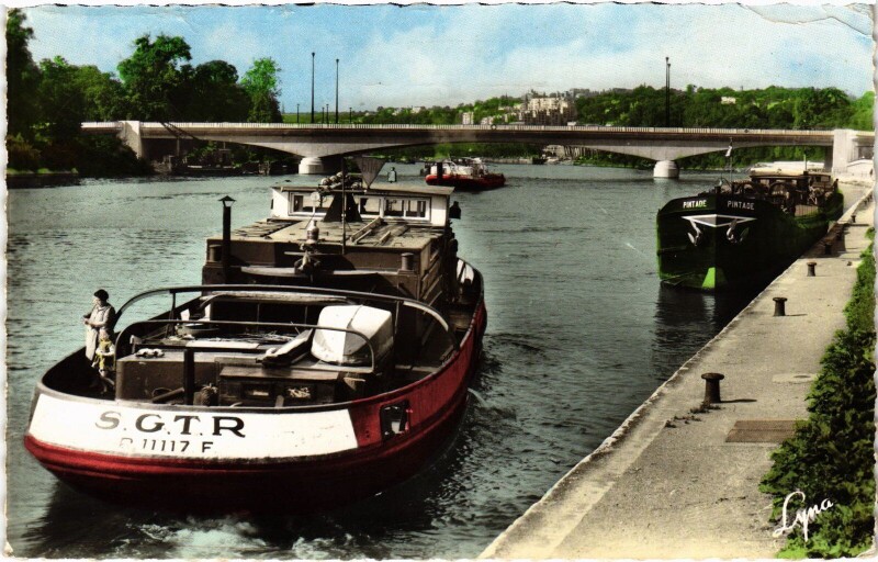 Carte postale ancienne Suresnes Le Pont à Suresnes