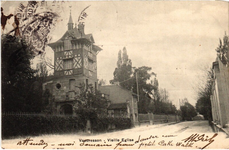 Carte postale ancienne Vaucresson Eglise à Vaucresson