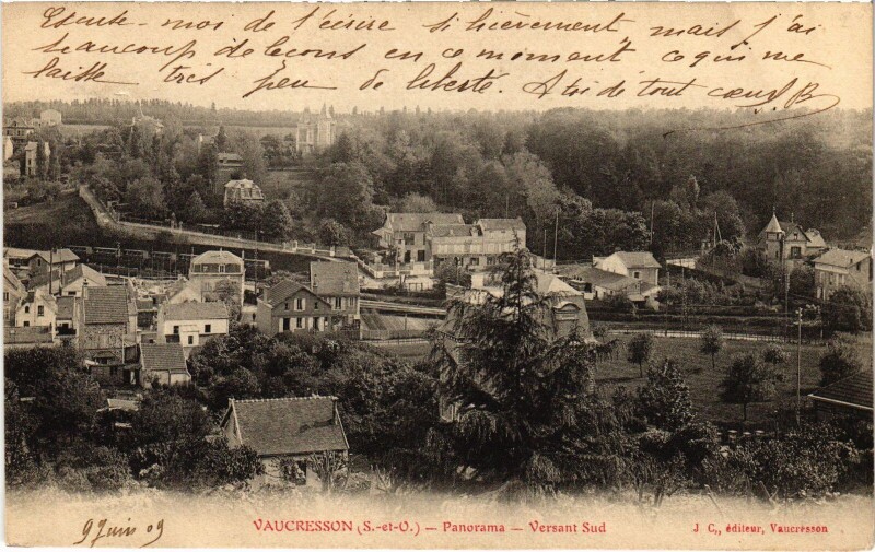 Carte postale ancienne Vaucresson panorama à Vaucresson