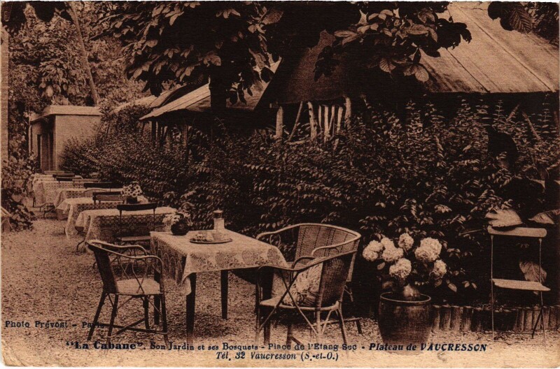 Carte postale ancienne Vaucresson La Cabane Son Jardin et ses Bosquets à Vaucresson