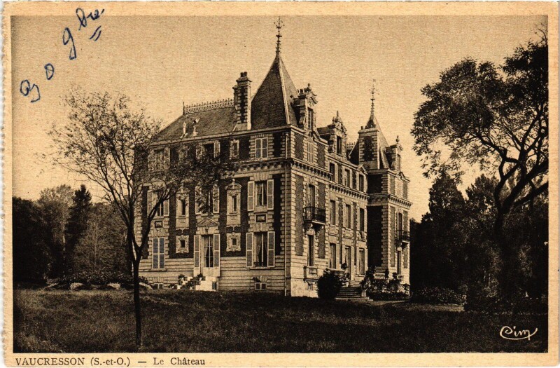 Carte postale ancienne Vaucresson Le Chateau à Vaucresson