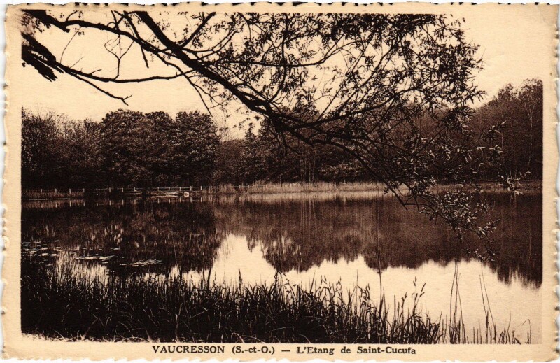 Carte postale ancienne Vaucresson Etang de Saint-Cucufa à Vaucresson