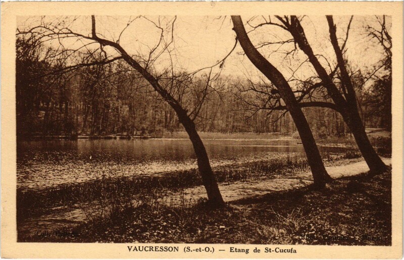 Carte postale ancienne Vaucresson Etang de Saint-Cucufa à Vaucresson