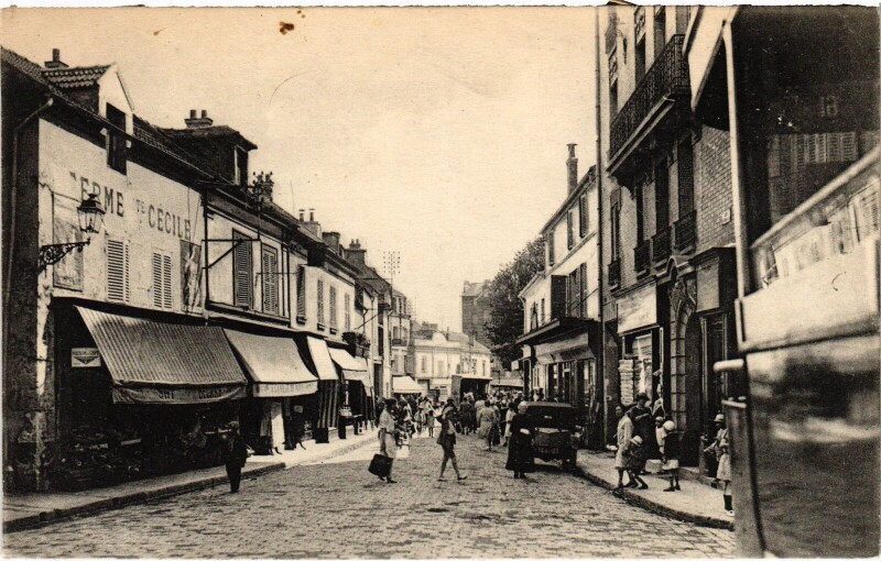Carte postale ancienne Colombes Rue Bournard à Colombes