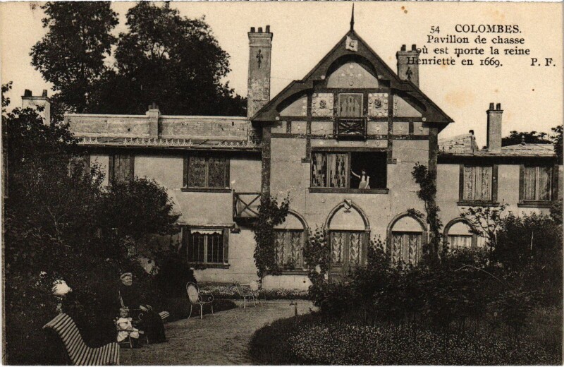 Carte postale ancienne Colombes Pavillon de chasse à Colombes
