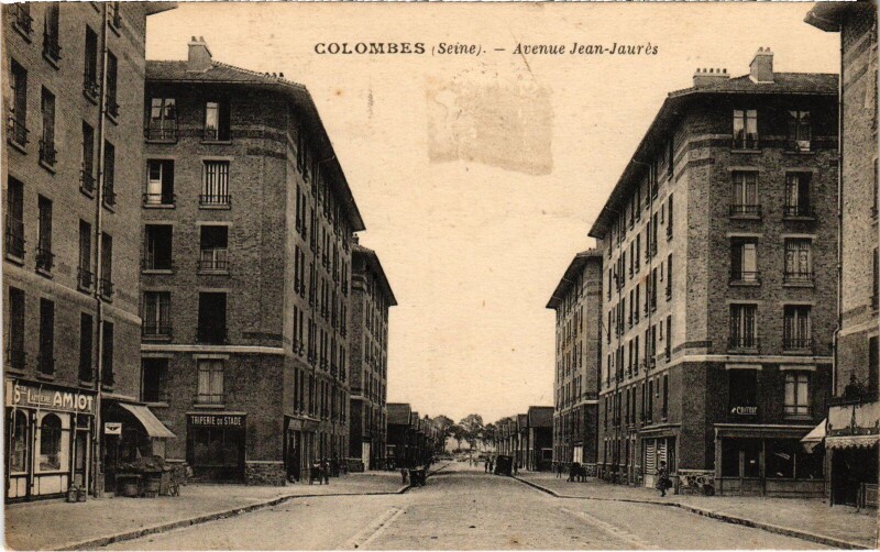 Carte postale ancienne Colombes Avenue Jean Jaures à Colombes