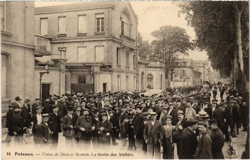 Carte postale ancienne Puteaux Usine de Dion et Bouton à Puteaux