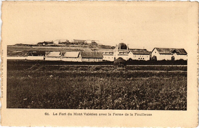 Carte postale ancienne Puteaux Le Fort du Mont Valerien à Puteaux