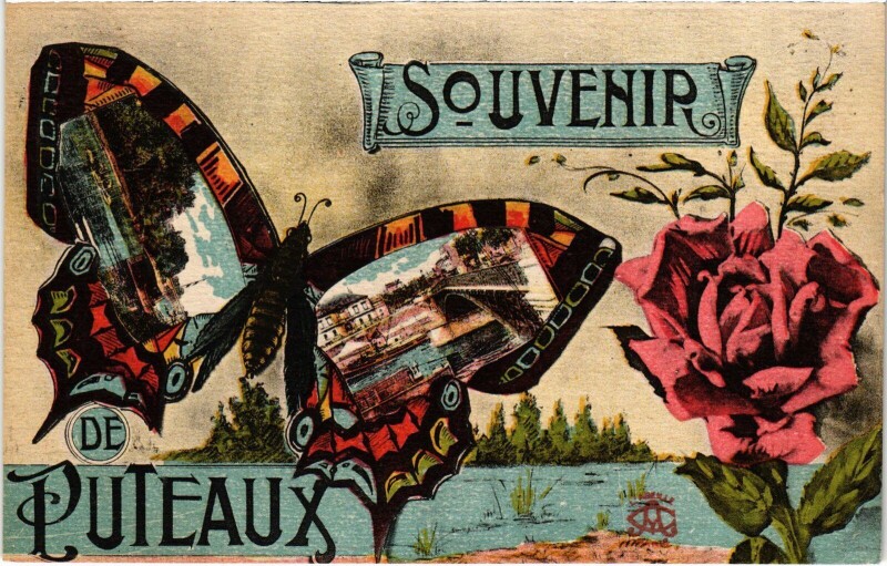 Carte postale ancienne Puteaux souvenir à Puteaux