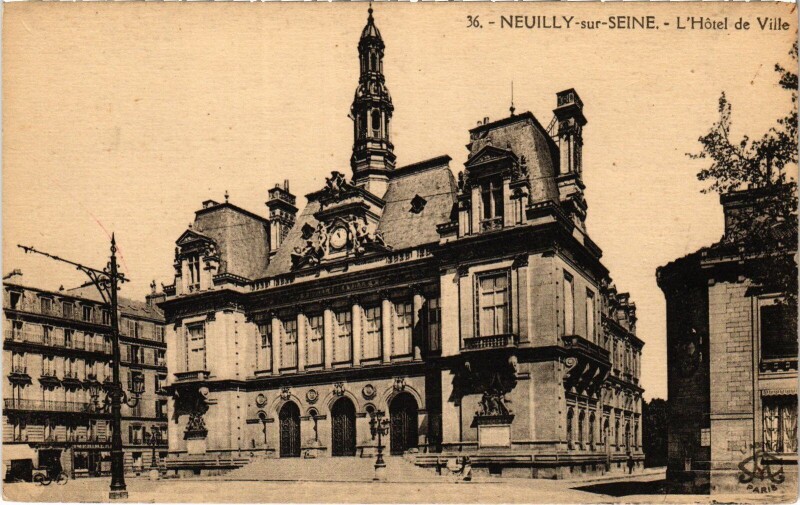 Carte postale ancienne Neuilly Hotel de Ville
