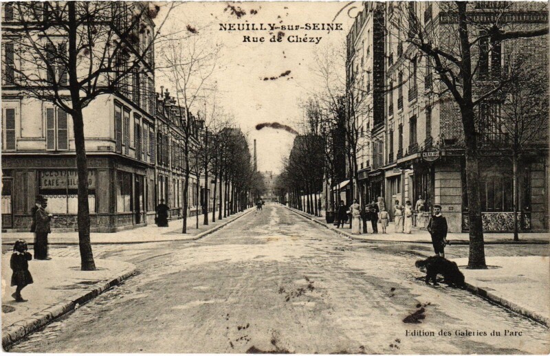 Carte postale ancienne Neuilly Rue de Chezy