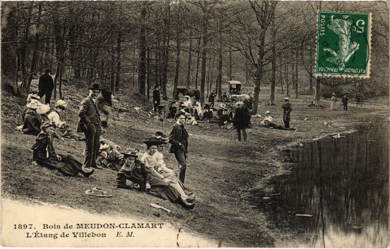 Carte postale ancienne Meudon Etang de Villebon à Meudon