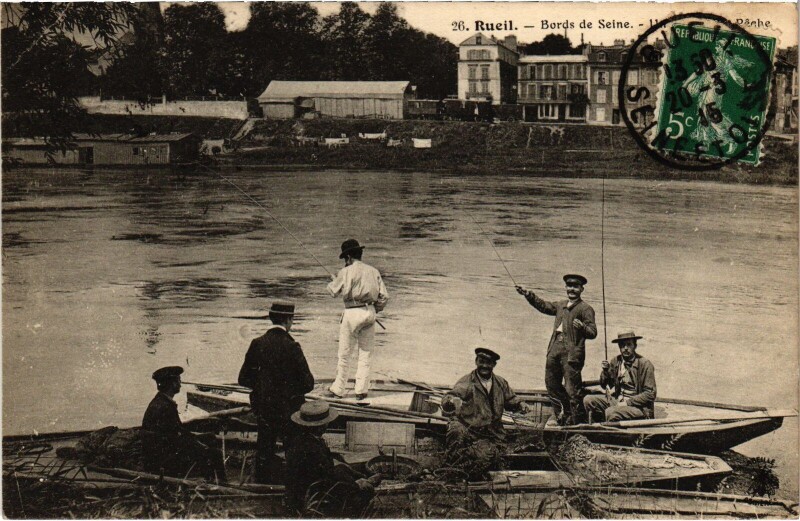 Carte postale ancienne Rueil Bords de Seine