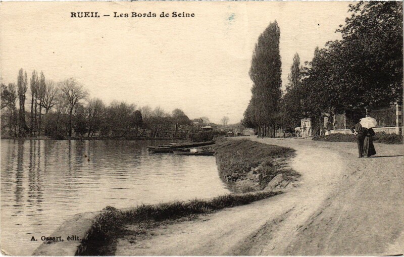 Carte postale ancienne Rueil Les Bords de Seine