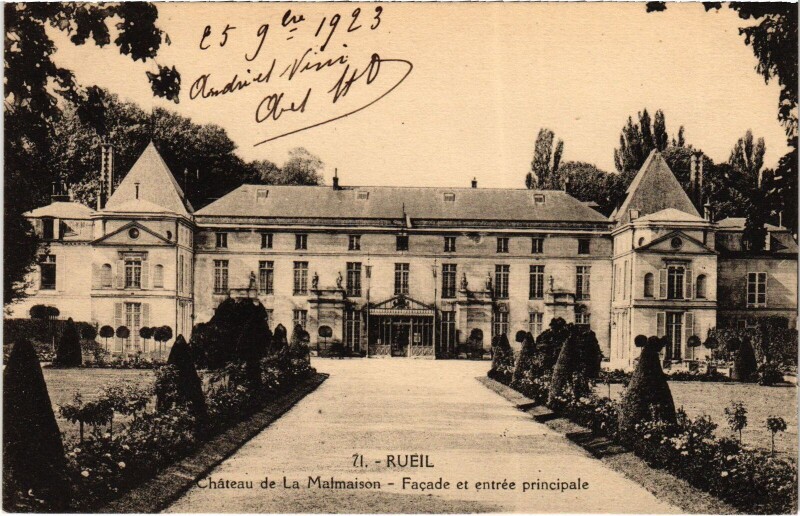 Carte postale ancienne Rueil Chateau de la Malmaison