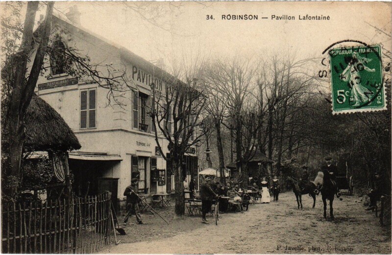 Carte postale ancienne Robinson Pavillon Lafontaine