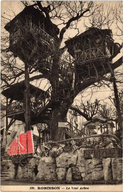 Carte postale ancienne Robinson Le Vrai Arbre