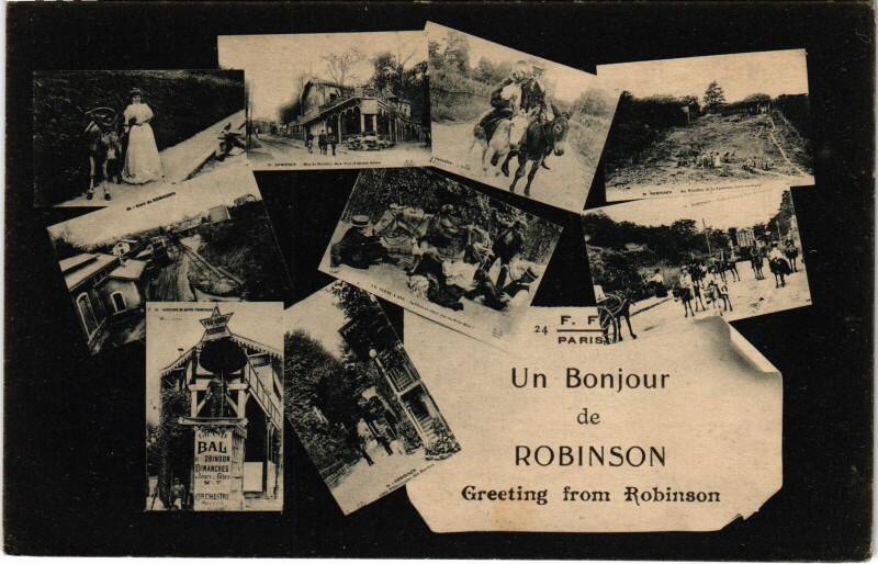 Carte postale ancienne Robinson souvenir